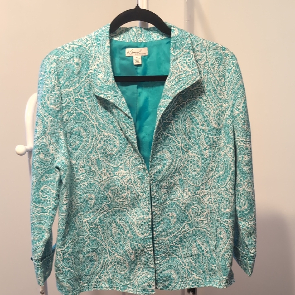 Kim Rogers Turquoise Paisley Jacket